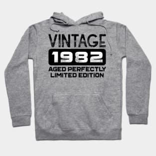 Birthday Gift Vintage 1982 Aged Perfectly Hoodie